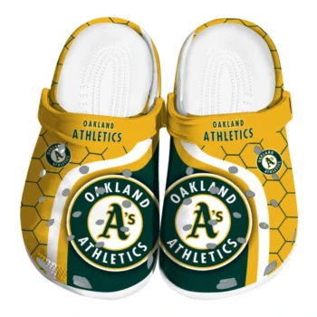 Oakland Athletics Hexagon Grid Clogs