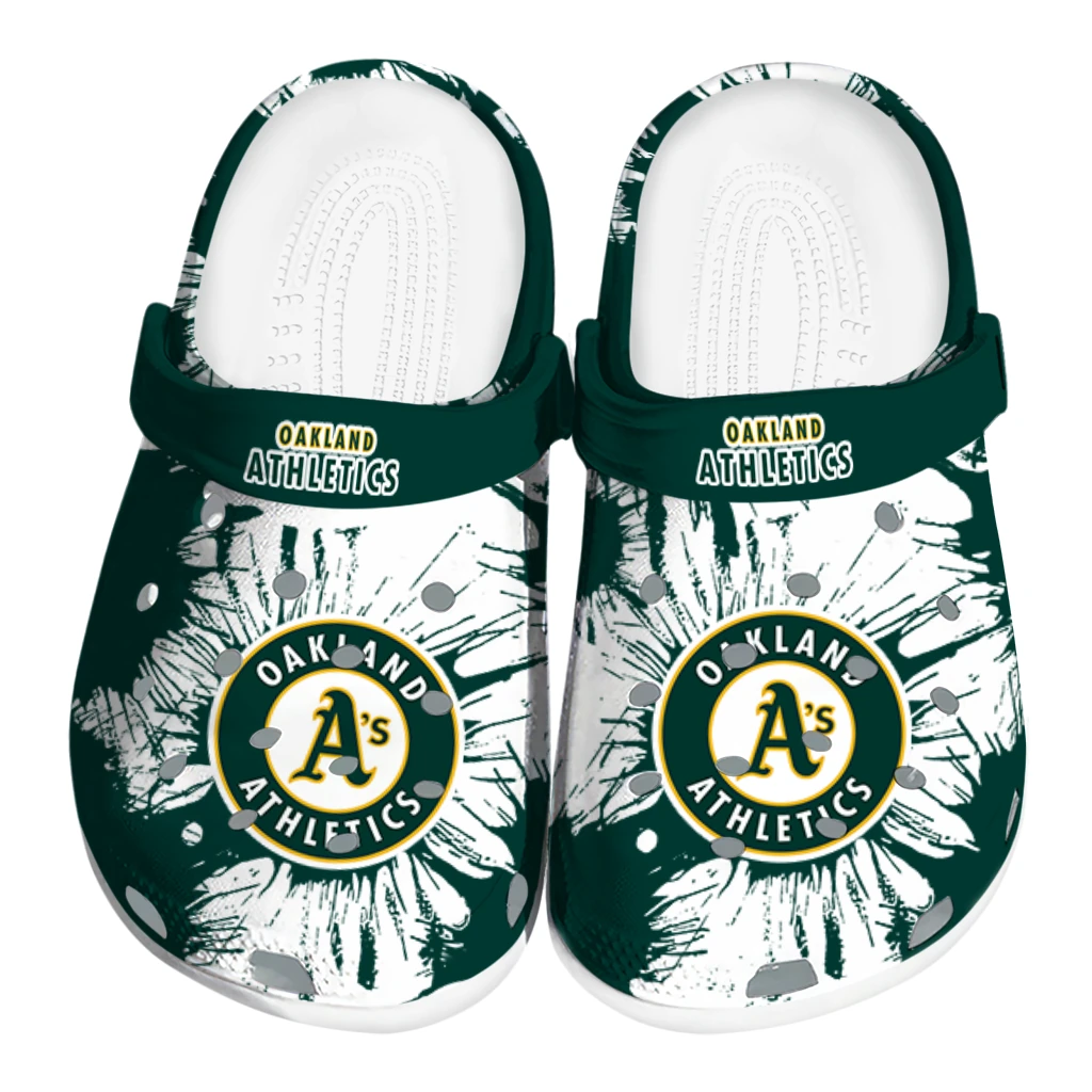 oakland-athletics-splatter-graphics-clogs-best-selling oakland athletics splatter graphics clogs best selling