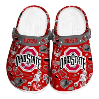 Ohio State Buckeyes Football Icons Clogs