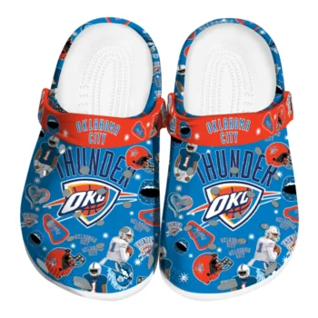 Oklahoma City Thunder Football Icons Clogs