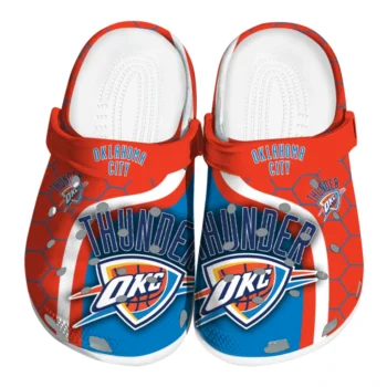 Oklahoma City Thunder Hexagon Grid Clogs