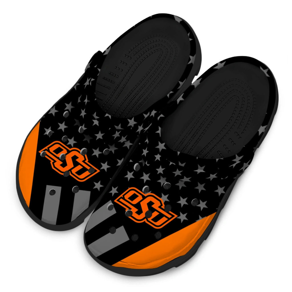 oklahoma-state-cowboys-stellar-stripes-theme-clogs-latest-model