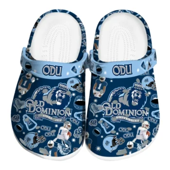 Old Dominion Monarchs Football Icons Clogs