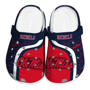 Ole Miss Rebels Hexagon Grid Clogs