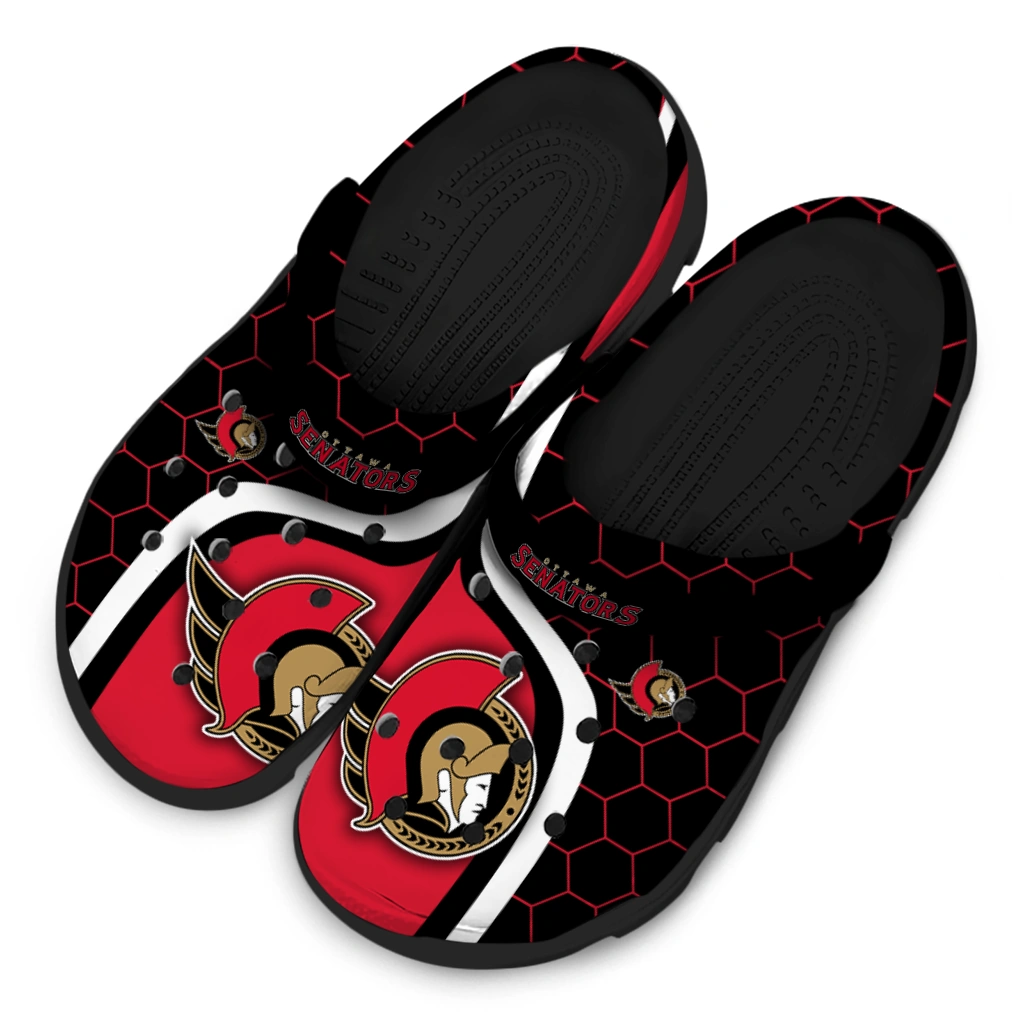 Ottawa Senators Hexagon Grid Clogs - Image 4