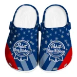 pabst-blue-ribbon-stars-blue-red-clogs-best-selling-hey-clogs.webp
