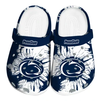 Penn State Nittany Lions Splatter Graphics Clogs