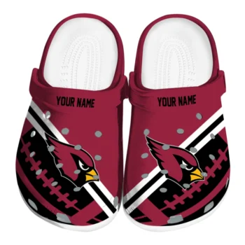 Personalized Arizona Cardinals Football Motif Clogs