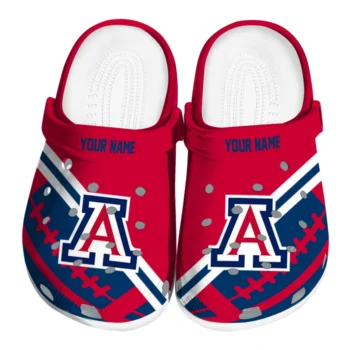 Personalized Arizona Wildcats Football Motif Clogs