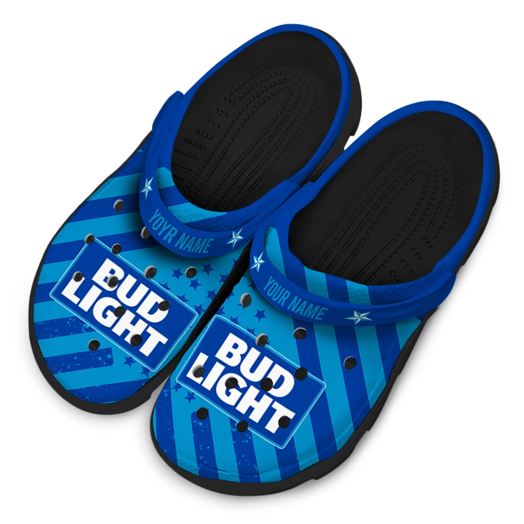 personalized-bud-light-blue-rectangle-blue-lightblue-clogs-latest-model-hey-clogs.webp