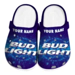 personalized-bud-light-flash-burst-blue-white-clogs-best-selling-hey-clogs.webp