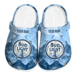 personalized-bud-light-logo-frost-blue-white-clogs-best-selling-hey-clogs.webp