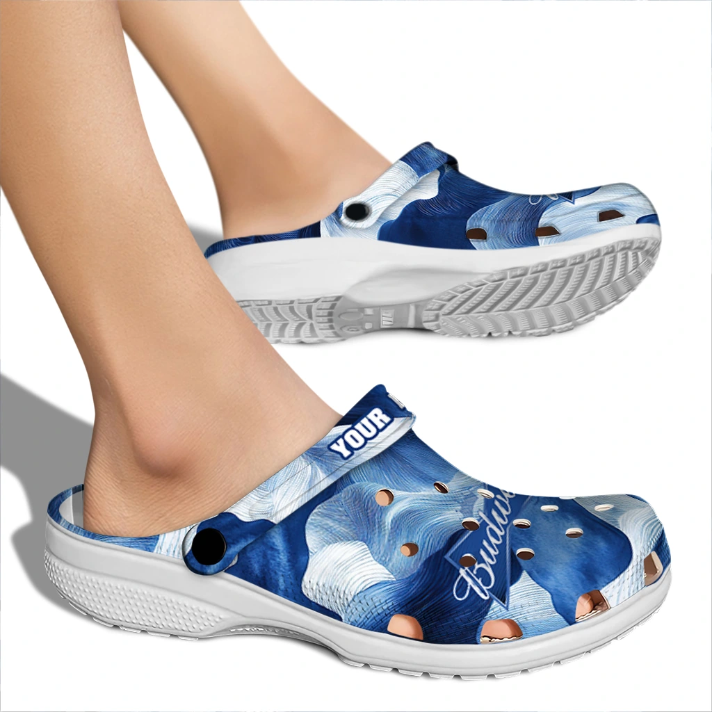 personalized-budweiser-abstract-waves-blue-white-clogs-fashion-forward-hey-clogs.webp