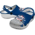personalized-busch-light-badge-blue-gray-clogs-best-selling-hey-clogs.webp