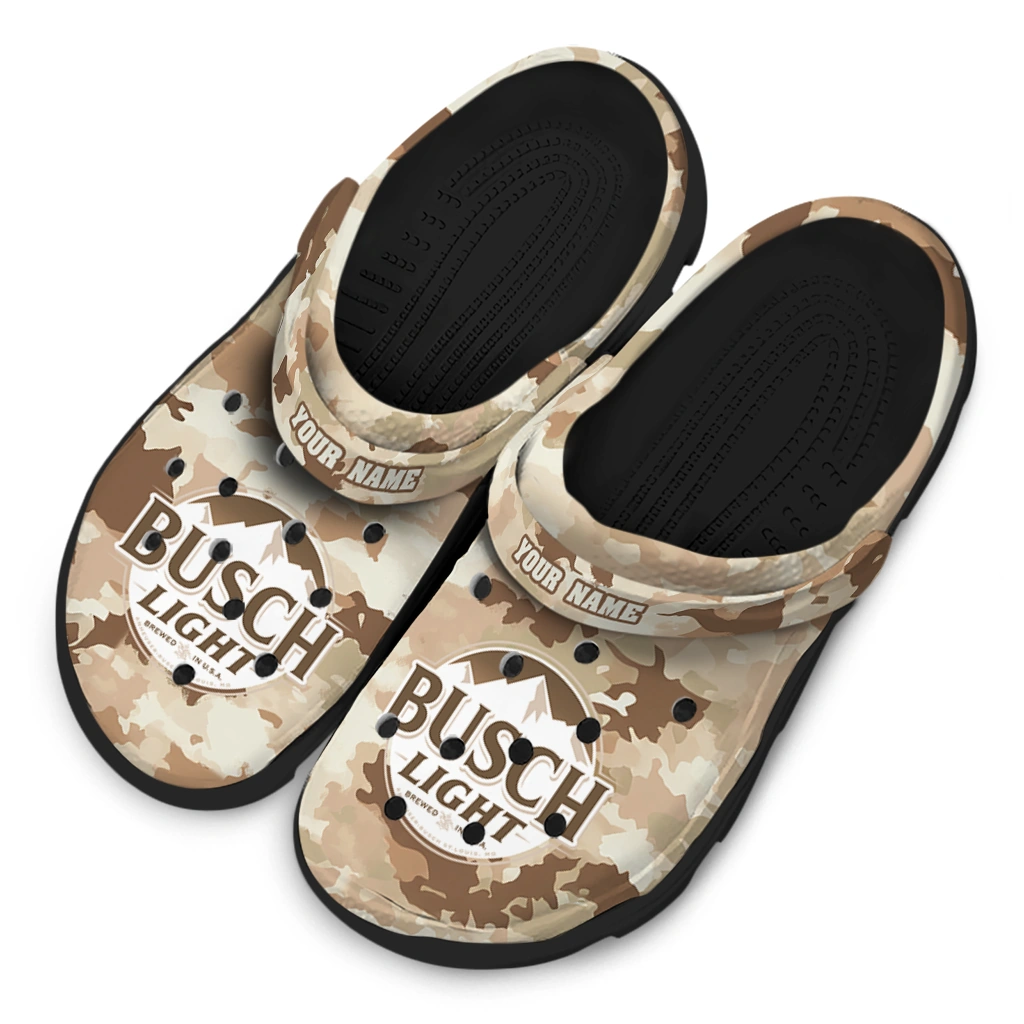 personalized-busch-light-beige-camouflage-beige-brown-clogs-latest-model-hey-clogs.webp
