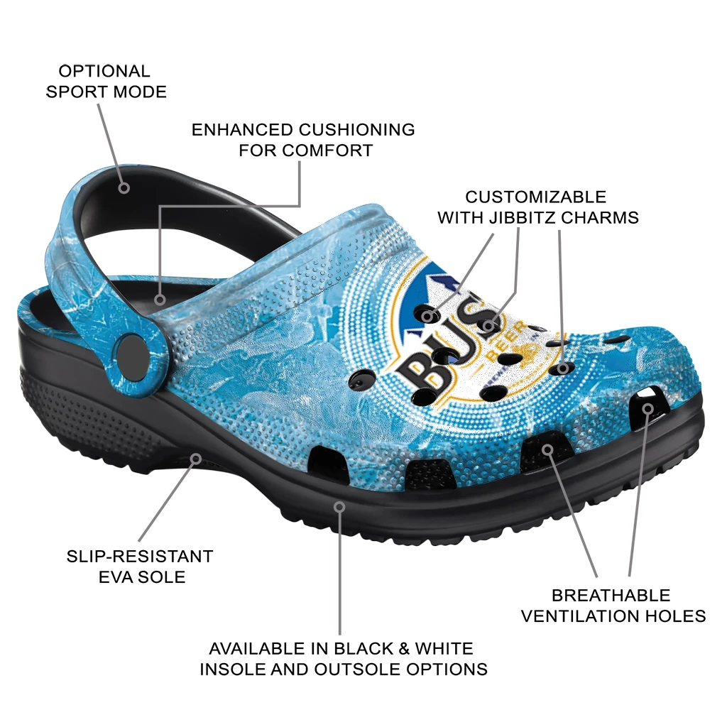 personalized-busch-light-icy-badge-blue-white-clogs-new-arrival-hey-clogs.webp