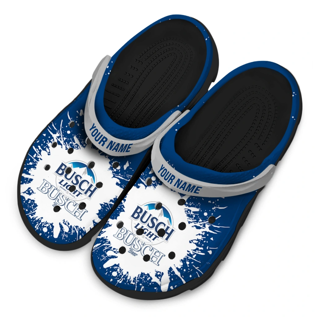 personalized-busch-light-splash-crest-blue-white-clogs-latest-model-hey-clogs.webp
