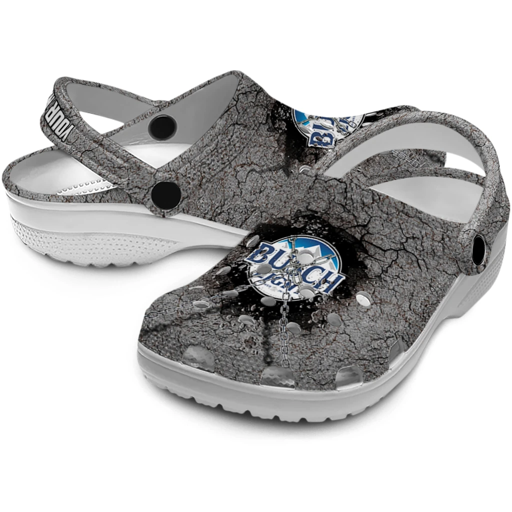 personalized-busch-light-stone-texture-gray-black-clogs-high-quality-hey-clogs.webp