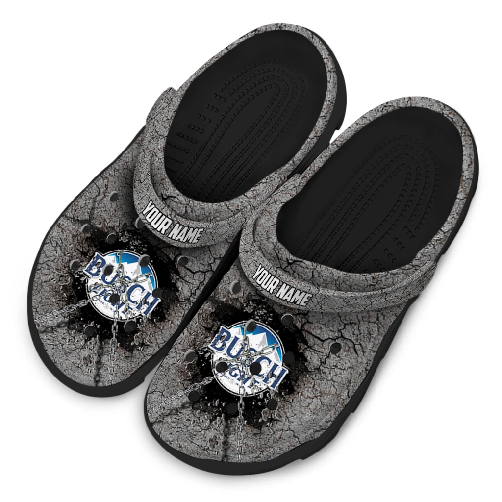personalized-busch-light-stone-texture-gray-black-clogs-latest-model-hey-clogs.webp
