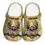 personalized-busch-light-trophy-cans-beige-brown-clogs-best-selling-hey-clogs.webp
