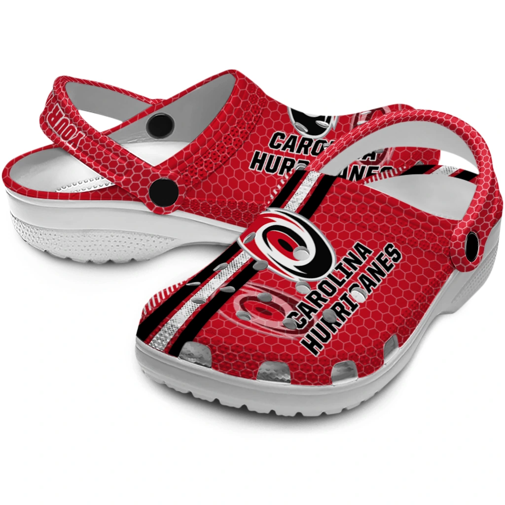 personalized-carolina-hurricanes-contrasting-stripes-clogs-high-quality