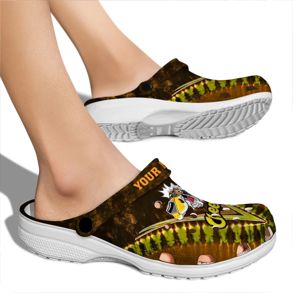 personalized-cheetos-cheetah-burst-brown-green-clogs-fashion-forward-hey-clogs.webp
