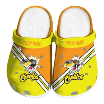 Personalized Cheetos Mascot Pop Yellow Orange Clogs