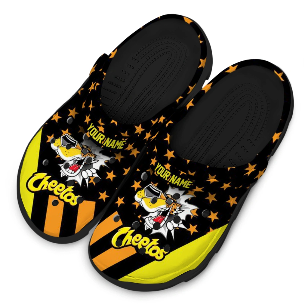 personalized-cheetos-star-pattern-black-yellow-clogs-latest-model-hey-clogs.webp