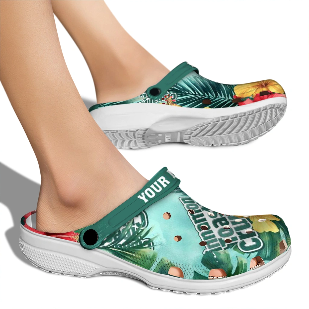 personalized-cinamon-toast-crunch-hibiscus-palm-green-red-clogs-fashion-forward-hey-clogs.webp