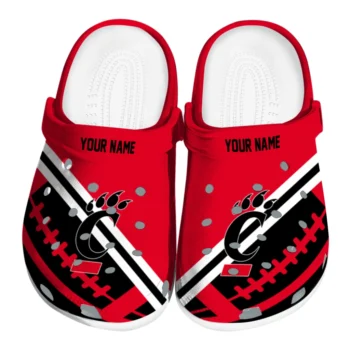 Personalized Cincinnati Bearcats Football Motif Clogs