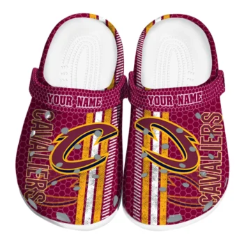 Personalized Cleveland Cavaliers Contrasting Stripes Clogs
