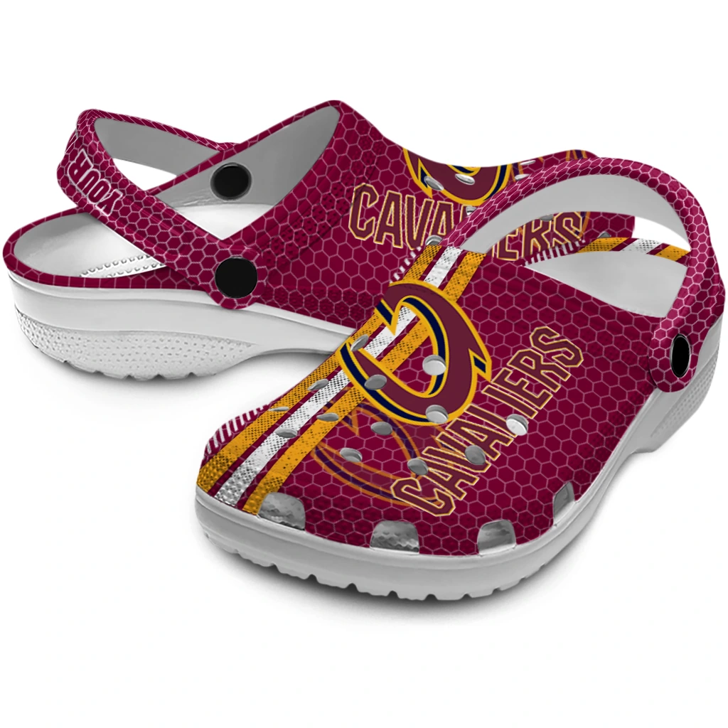 personalized-cleveland-cavaliers-contrasting-stripes-clogs-high-quality