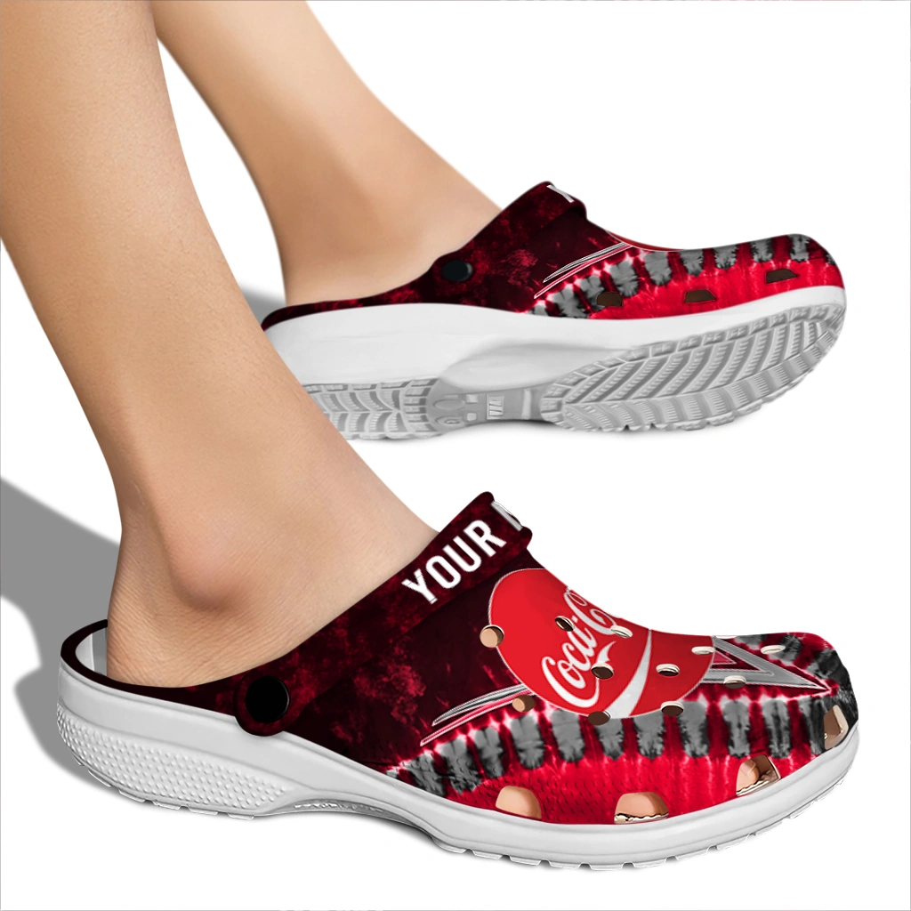 personalized-coca-cola-burst-red-black-clogs-fashion-forward-hey-clogs.webp