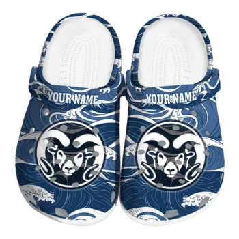Personalized Colorado State Rams Wave Flow Clogs