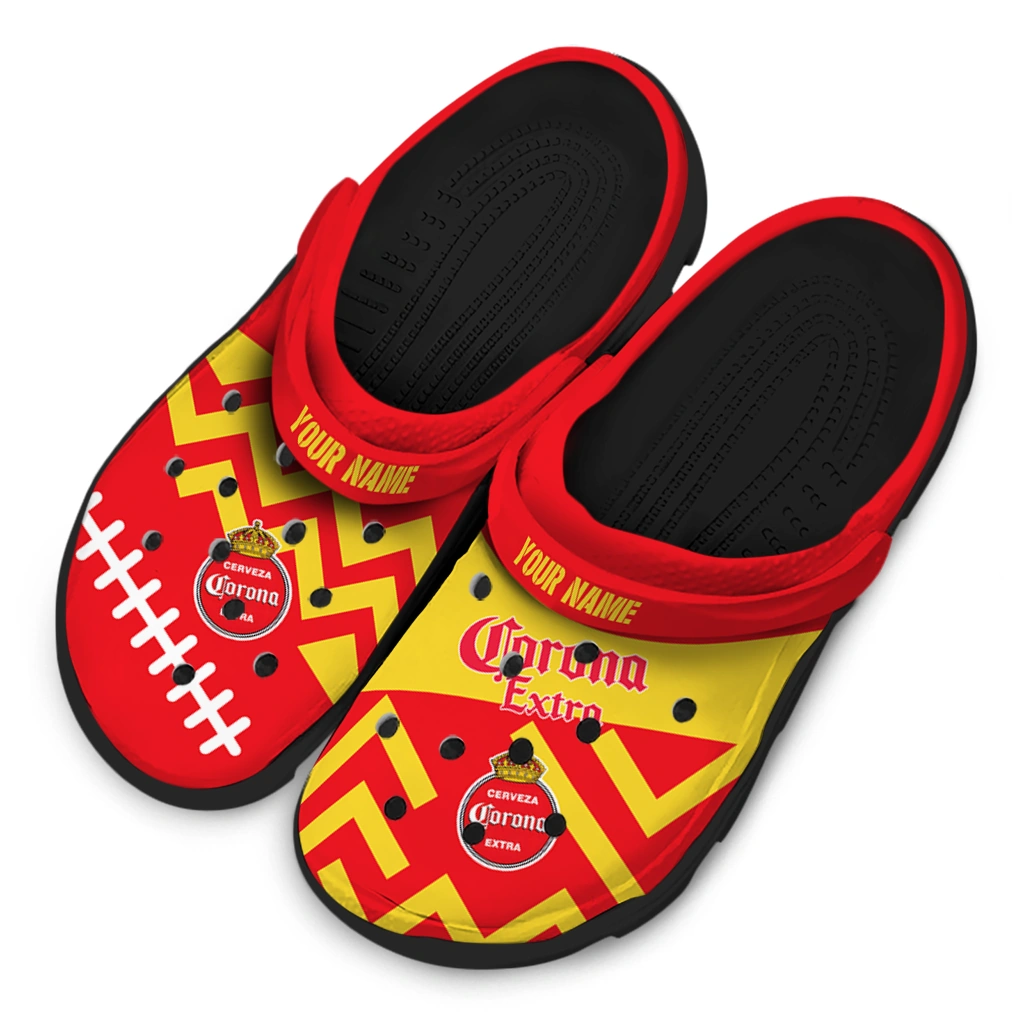 personalized-corona-beer-bold-zigzag-red-yellow-clogs-latest-model-hey-clogs.webp