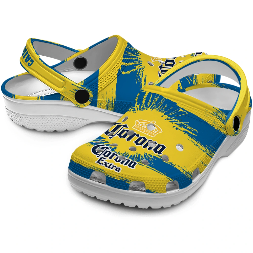 personalized-corona-beer-grunge-texture-blue-yellow-clogs-high-quality-hey-clogs.webp