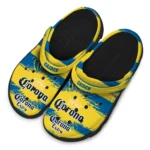personalized-corona-beer-grunge-texture-blue-yellow-clogs-best-selling-hey-clogs.webp