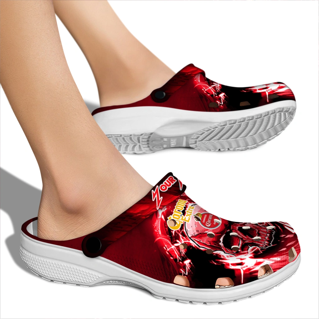 personalized-corona-beer-skull-rage-red-black-clogs-fashion-forward-hey-clogs.webp