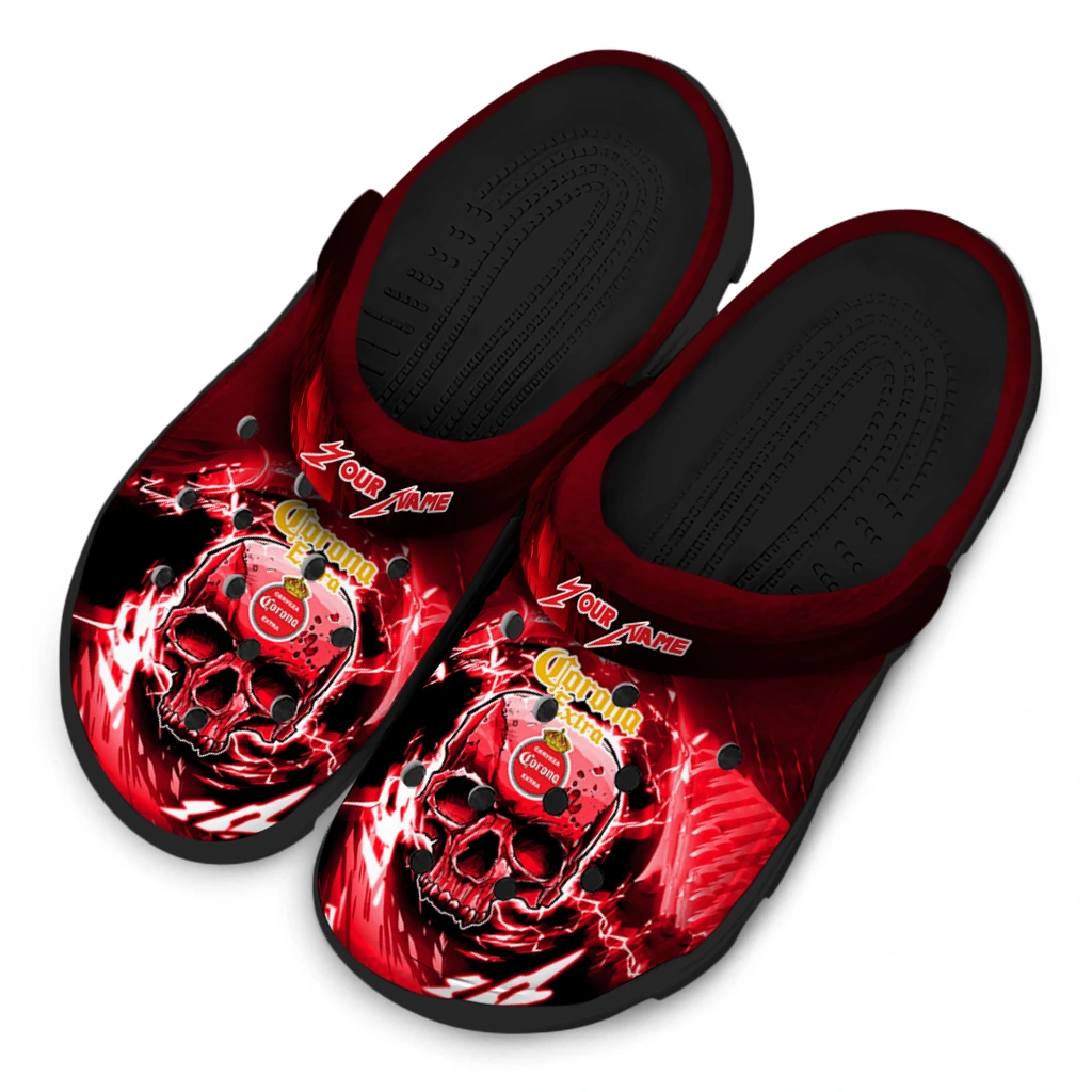 personalized-corona-beer-skull-rage-red-black-clogs-latest-model-hey-clogs.webp