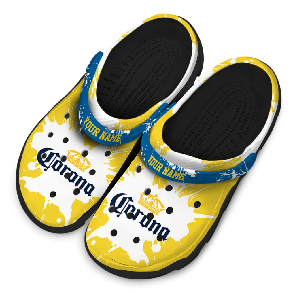 personalized-corona-beer-splash-logo-yellow-white-clogs-latest-model-hey-clogs.webp