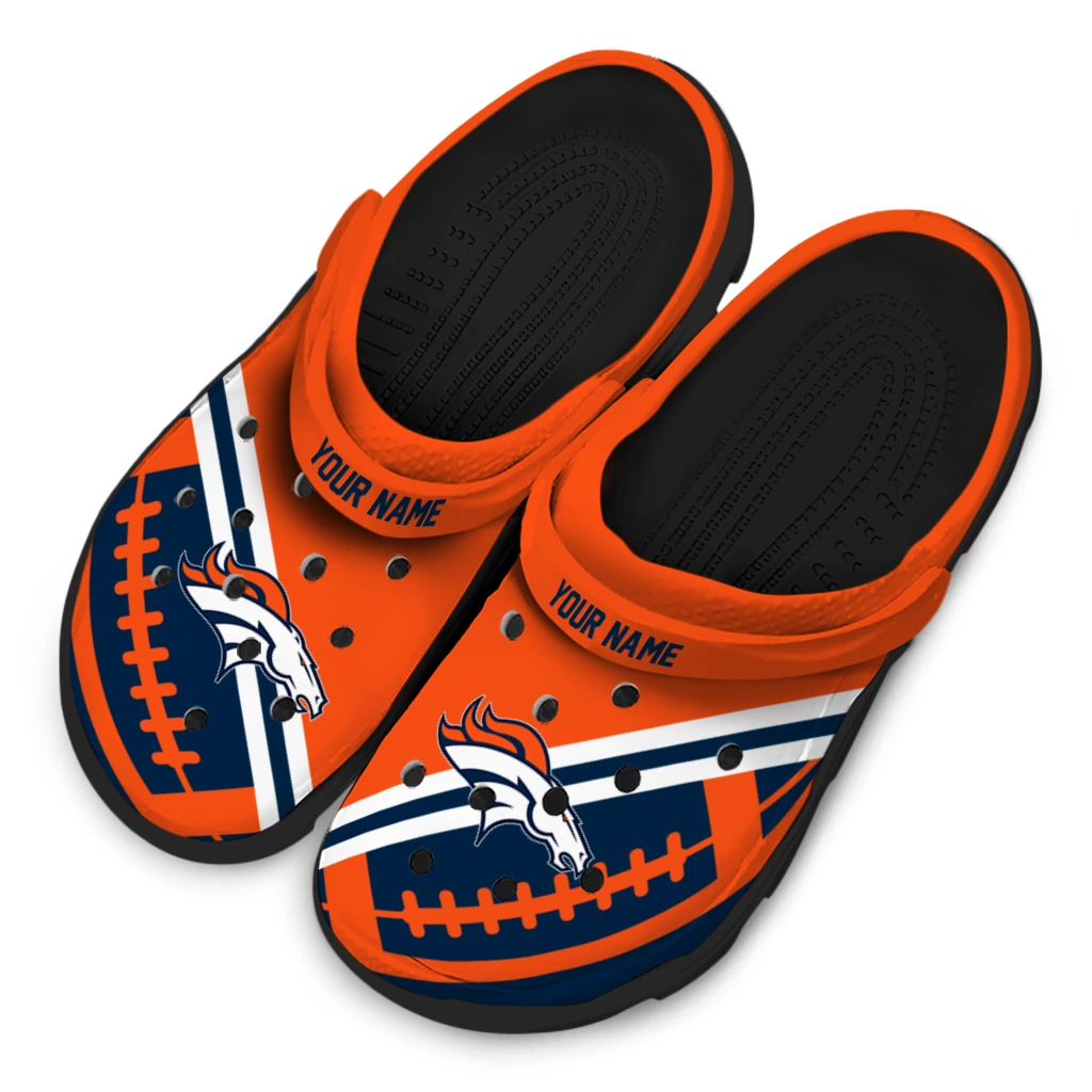 personalized-denver-broncos-football-motif-clogs-latest-model