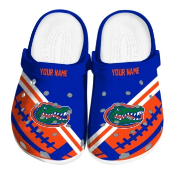 Personalized Florida Gators Football Motif Clogs