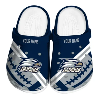Personalized Georgia Southern Eagles Football Motif Clogs