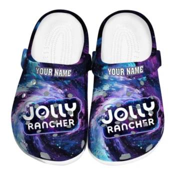 Personalized Jolly rancher Rancher Swirl Purple Blue Clogs
