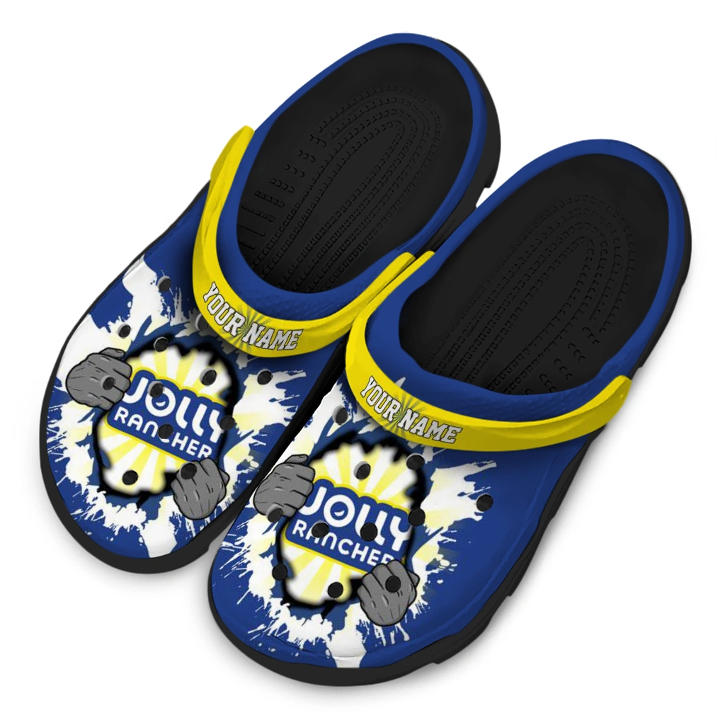 personalized-jolly-rancher-sweet-break-blue-yellow-clogs-latest-model-hey-clogs.webp