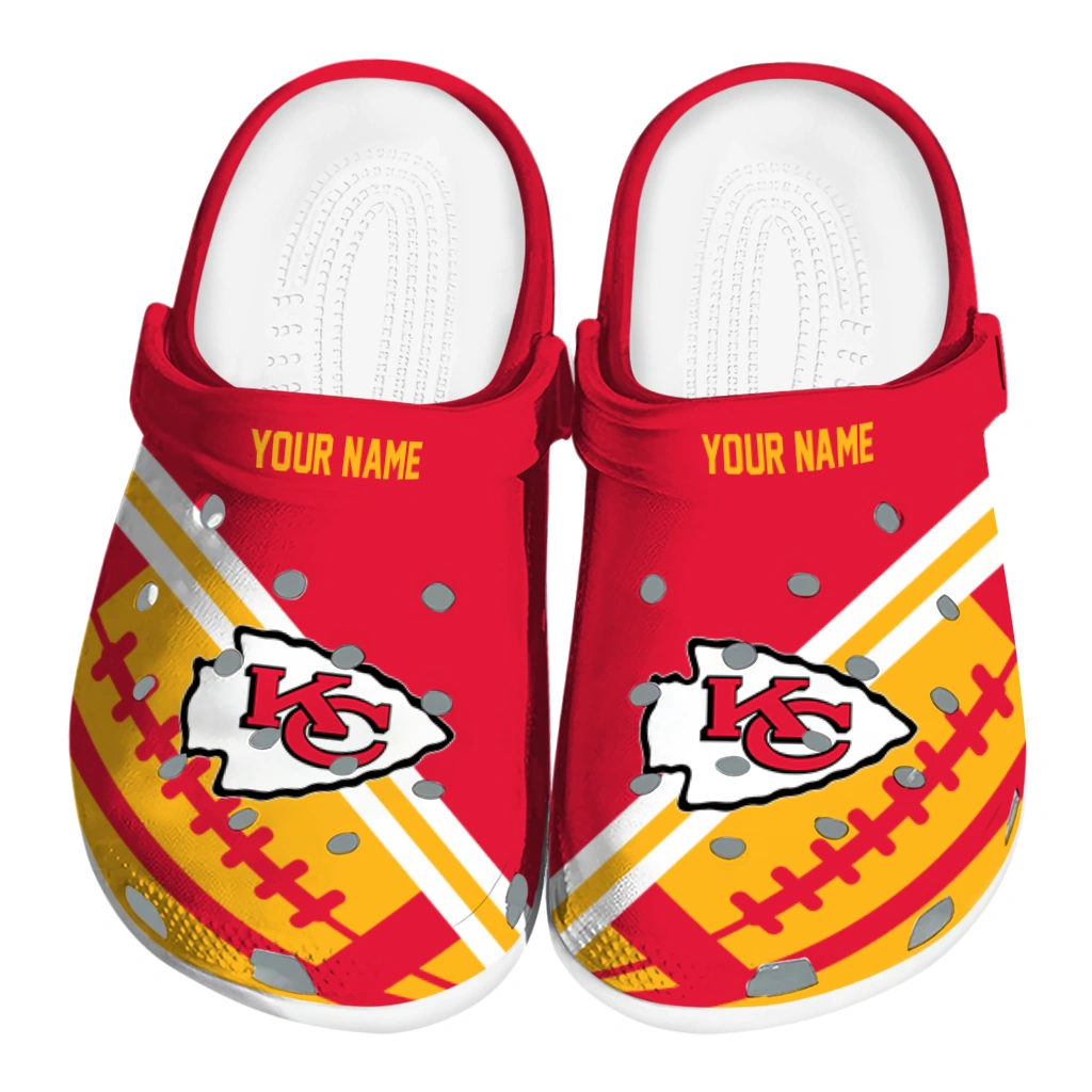 personalized-kansas-city-chiefs-football-motif-clogs-best-selling personalized kansas city chiefs football motif clogs best selling