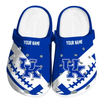 Personalized Kentucky Wildcats Football Motif Clogs