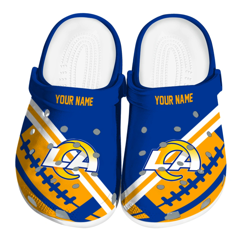 personalized-los-angeles-rams-football-motif-clogs-best-selling personalized los angeles rams football motif clogs best selling