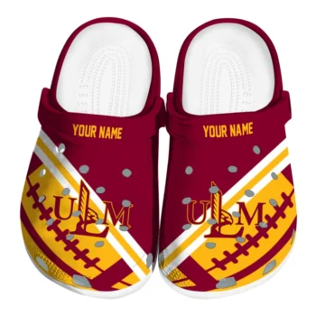 Personalized Louisiana-Monroe Warhawks Football Motif Clogs