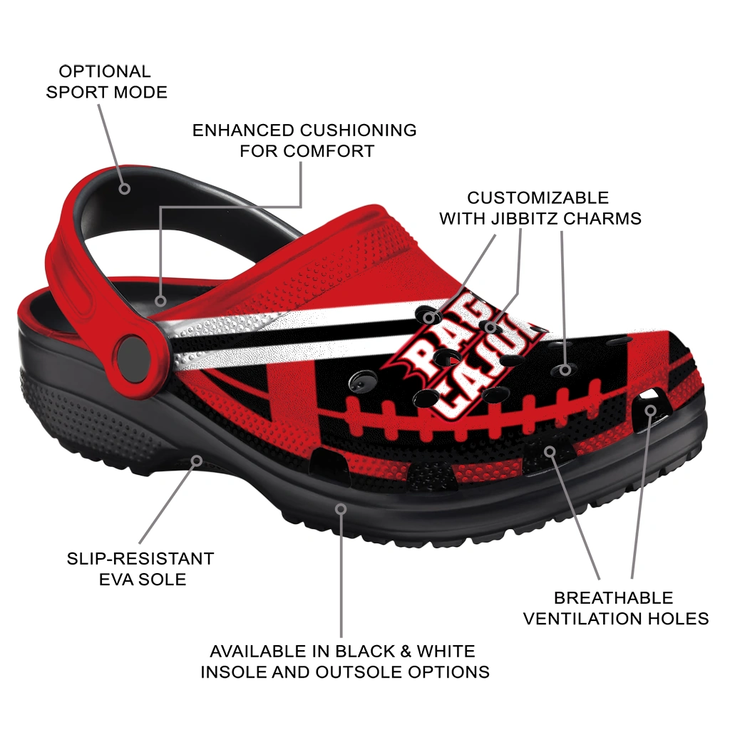 personalized-louisiana-ragin-cajuns-football-motif-clogs-new-arrival